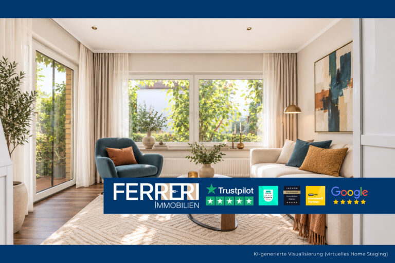 4 Zimmer im Hochparterre, kleine Terrasse + DG-Zimmer für vielseitiges Wohnen in Bischofsheim