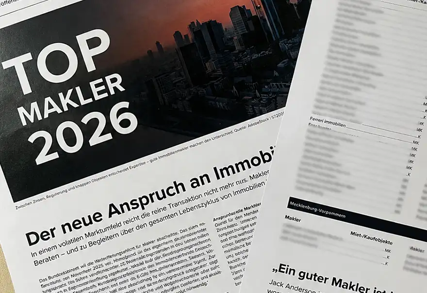 FAZ TOP MAKLER 2026 Ferreri Immobiien