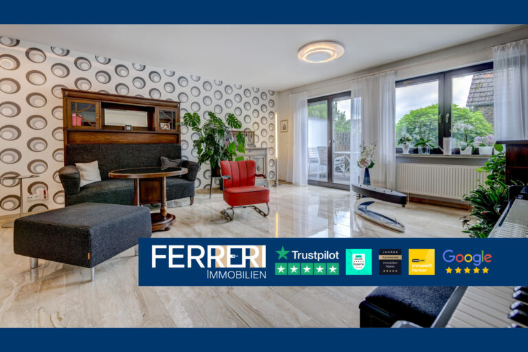 Repräsentativ & kernsaniert: Stylisches Staffelhaus in Bischofsheim – 6 Zi. + Einliegerwohnung/Büro!